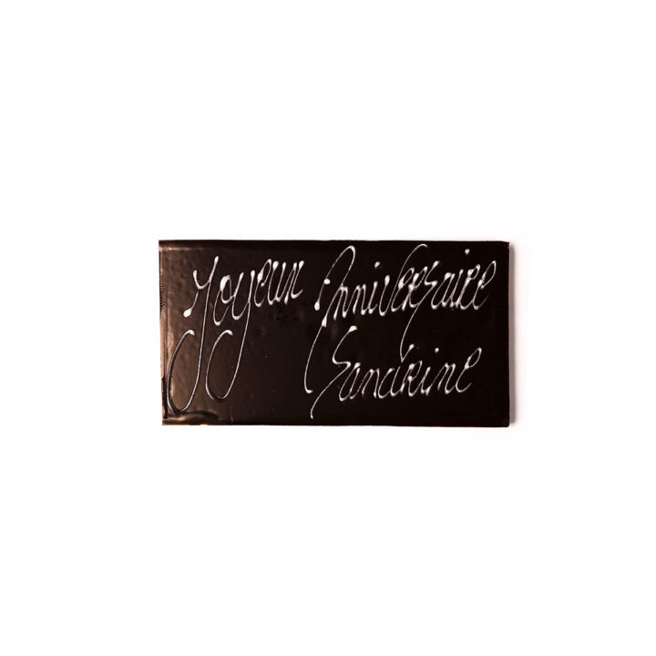 Plaque 3 mots – Joyeux Anniversaire -Dessert – Chocolaterie – Pâtisserie – Sébastien Brocard