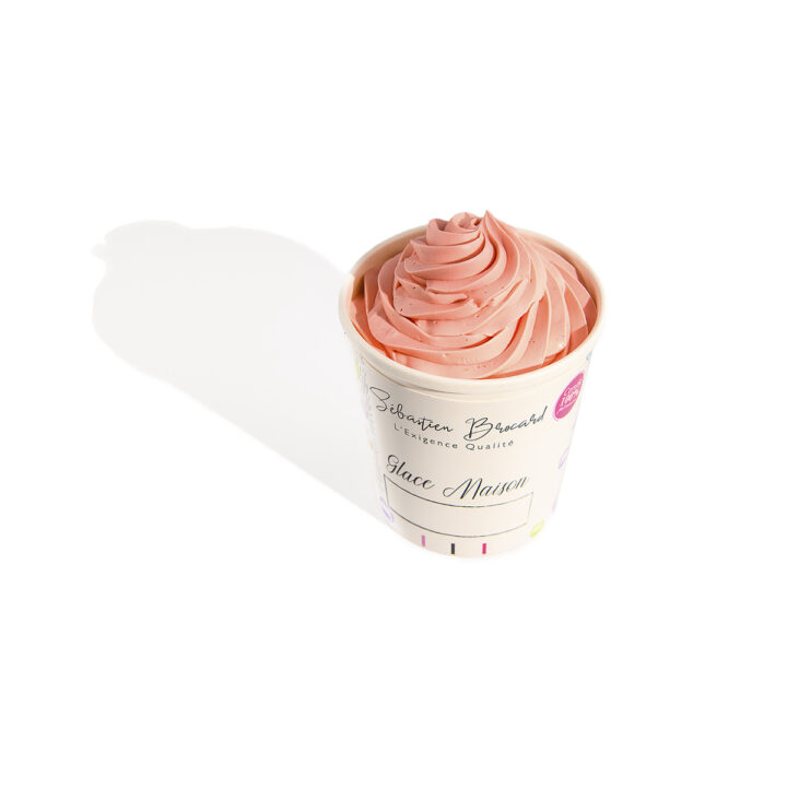 Pot de Glace Fraise – Glace Maison – Chocolaterie – Pâtisserie – Sébastien Brocard